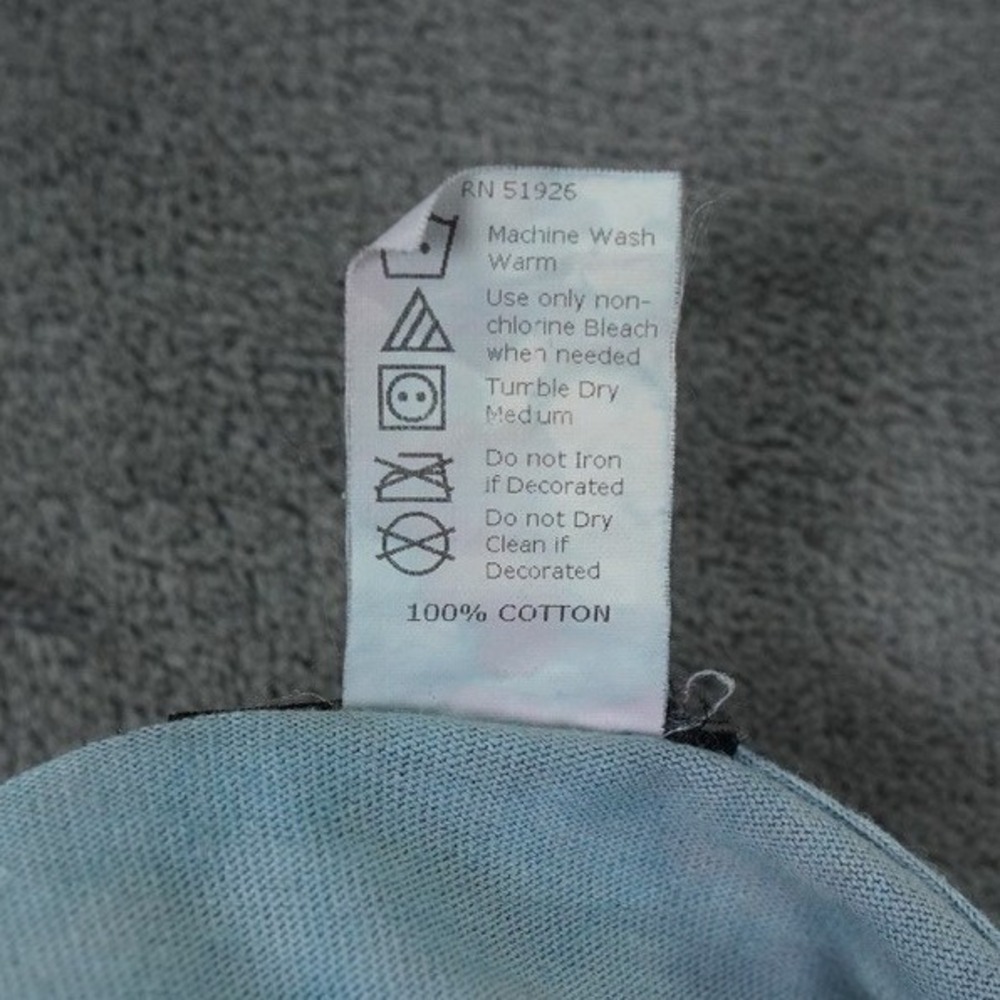 Harley Davidson T Shirt Mens XXL Blue Tie Dye American Made Logo V Graphic Biker - Picture 6 of 9